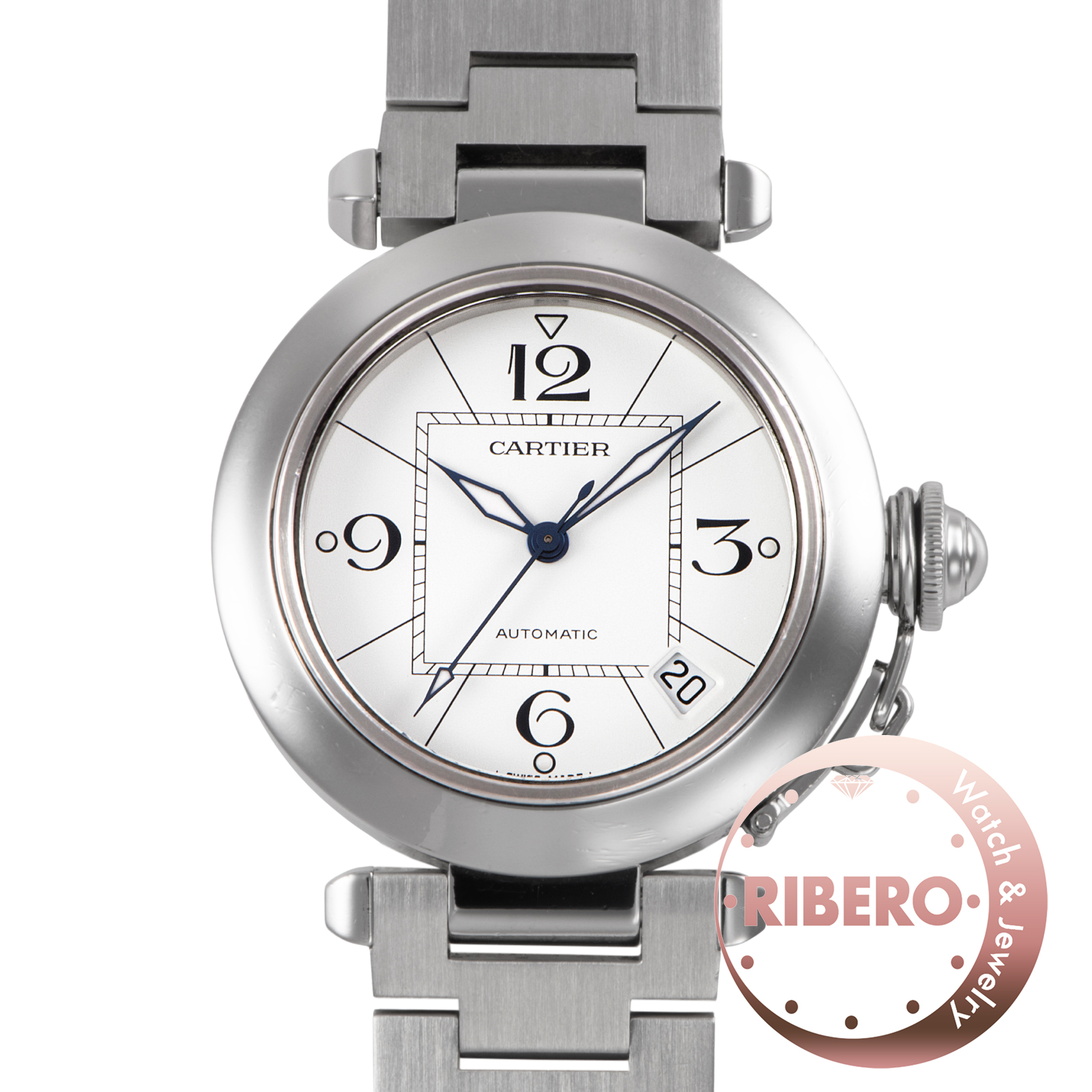 カルティエ パシャC ニューデイト W31074M7