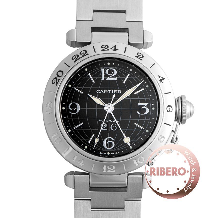 カルティエ パシャCメリディアン ラージデイト W31049M7