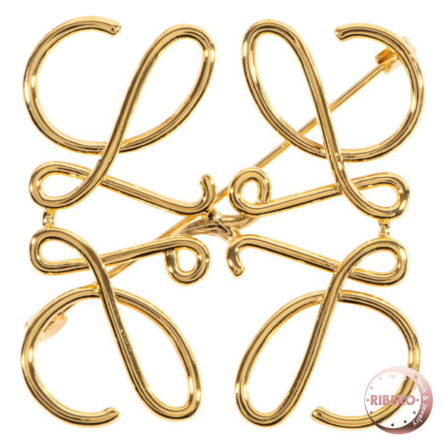 ロエベ アナグラム ブローチ