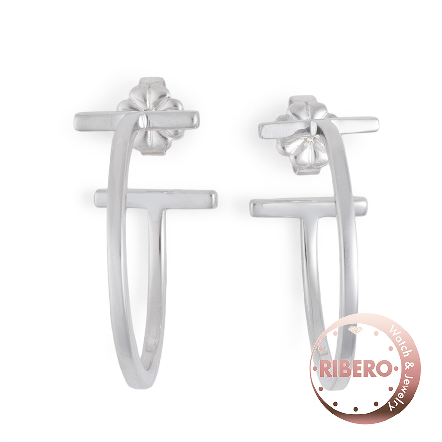 ティファニー ティファニーT ワイヤーフープ ピアス