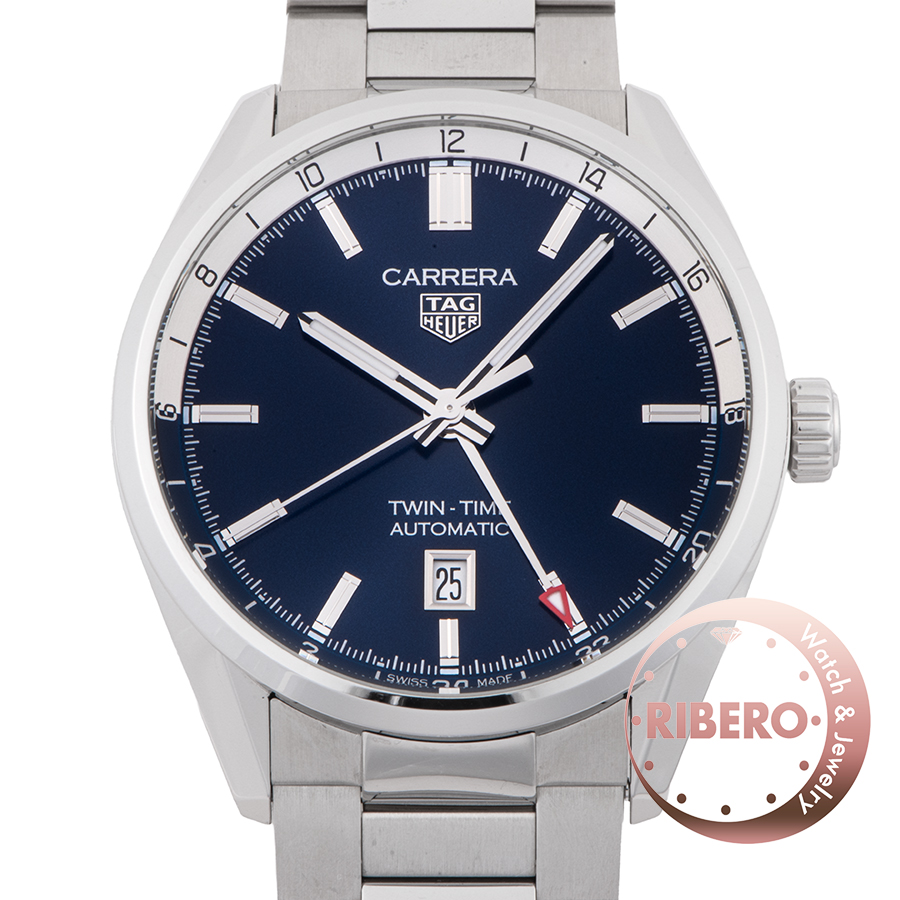 タグホイヤー カレラ キャリバー7 ツインタイム デイト WBN201A.BA0640