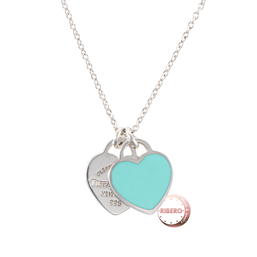 ティファニー リターン トゥ ティファニー ブルー ダブル ハート タグ ペンダント ミニ