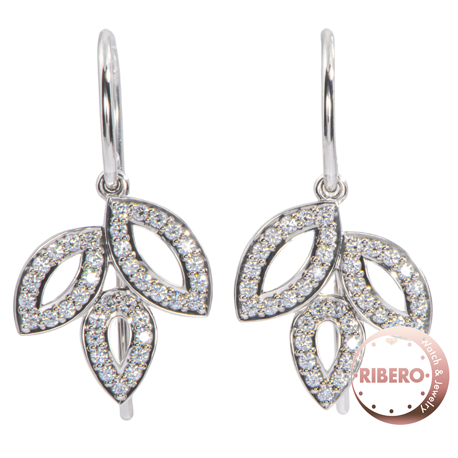 ハリーウィンストン リリークラスター ミニ ワイヤー イヤリング