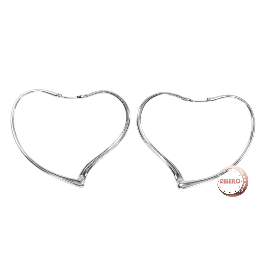 ティファニー オープンハート フープ ピアス