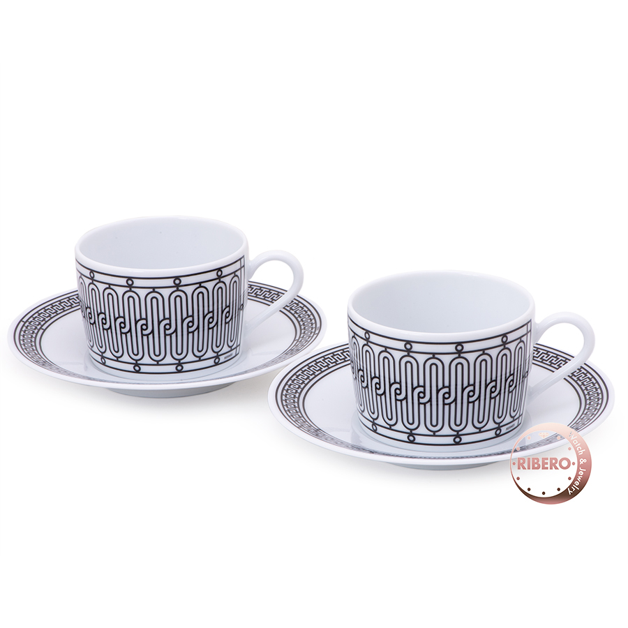 エルメス ティーカップ&ソーサー H-DECO アッシュデコ ペア セット