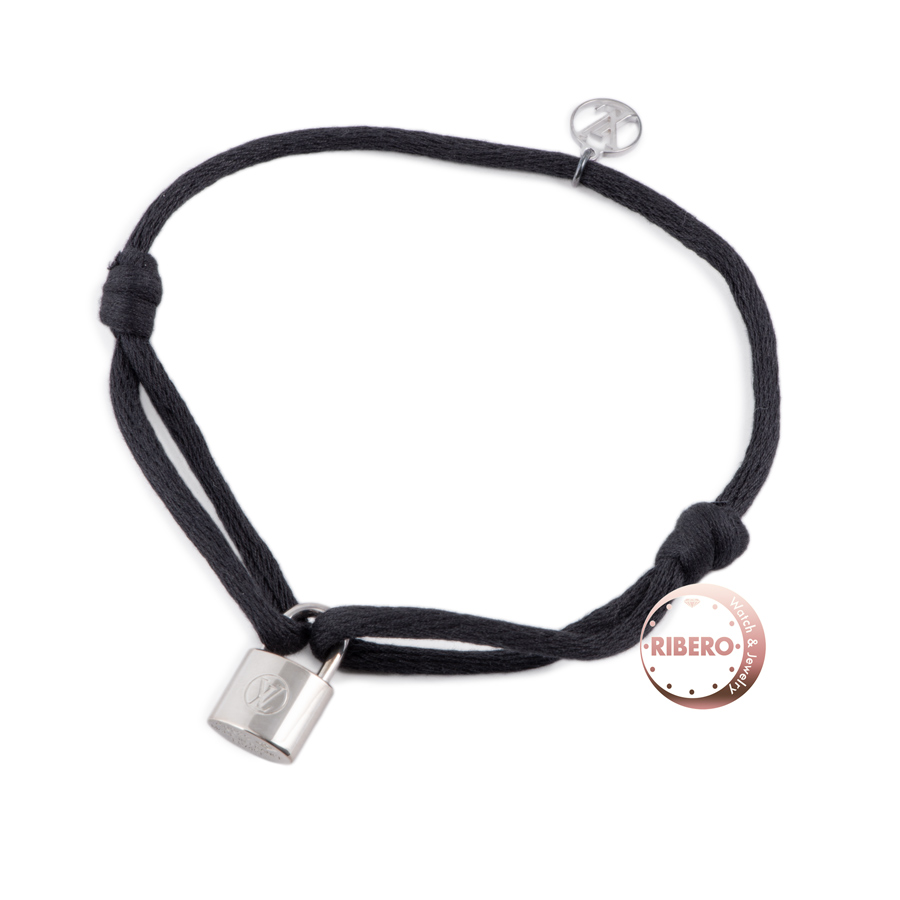 ルイ・ヴィトン ブラスレ シルバー・ロックイット ドゥドゥ・ルイ ブラック ブレスレット