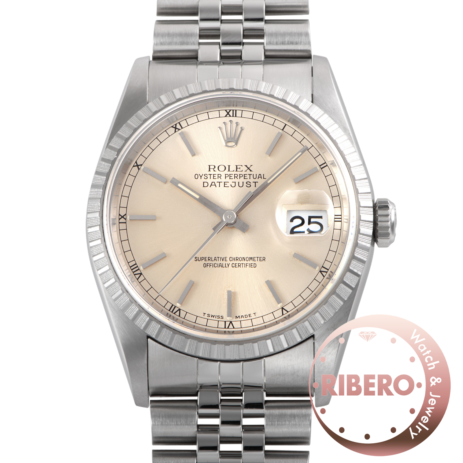 ロレックス デイトジャスト 16220 S番 Patina Tritium 