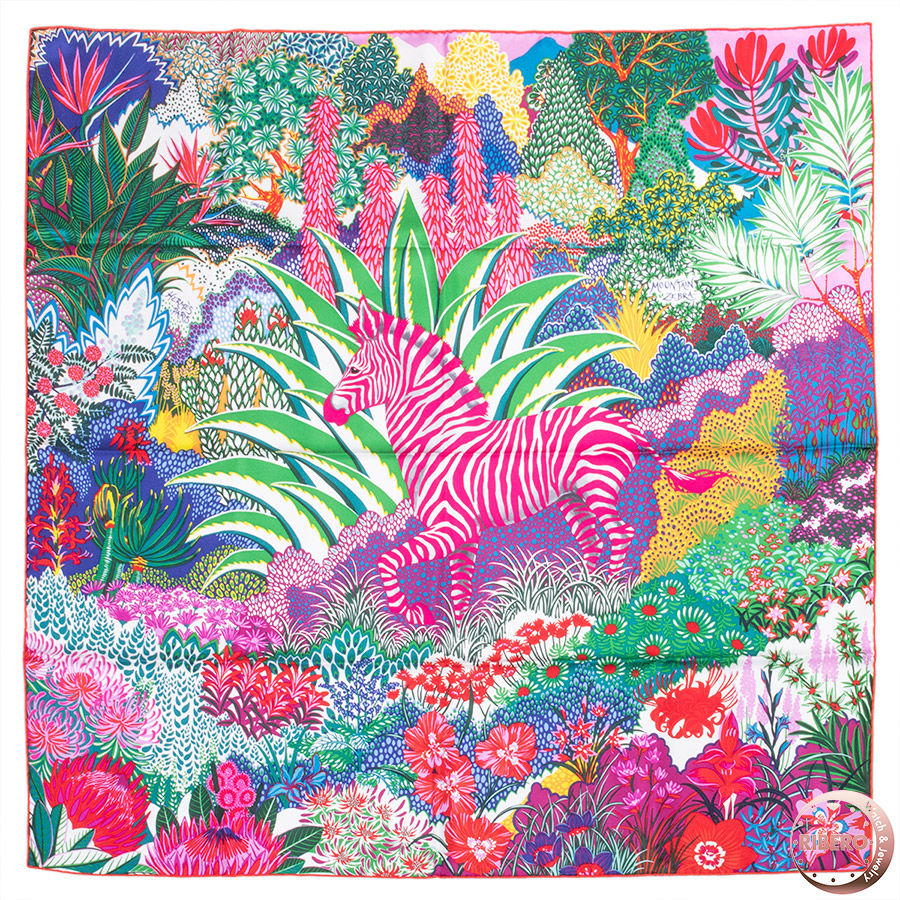 エルメス カレ90 Mountain Zebra マウンテン ゼブラ スカーフ