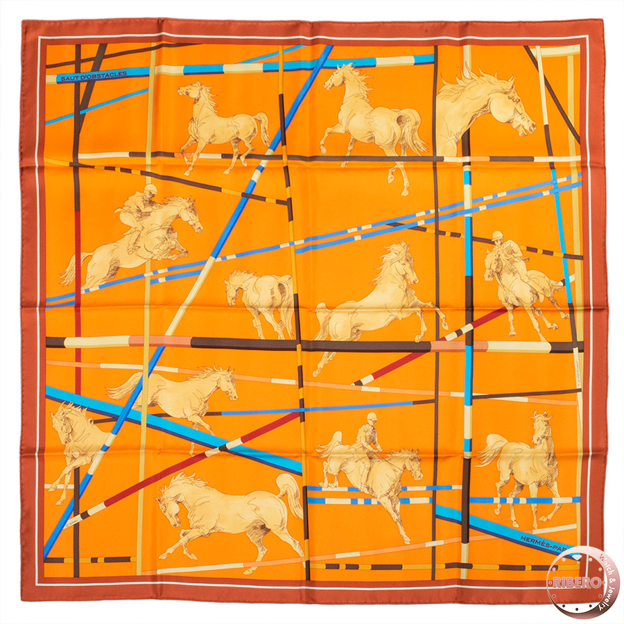 エルメス カレ90 Saut D'Obstacles スカーフ