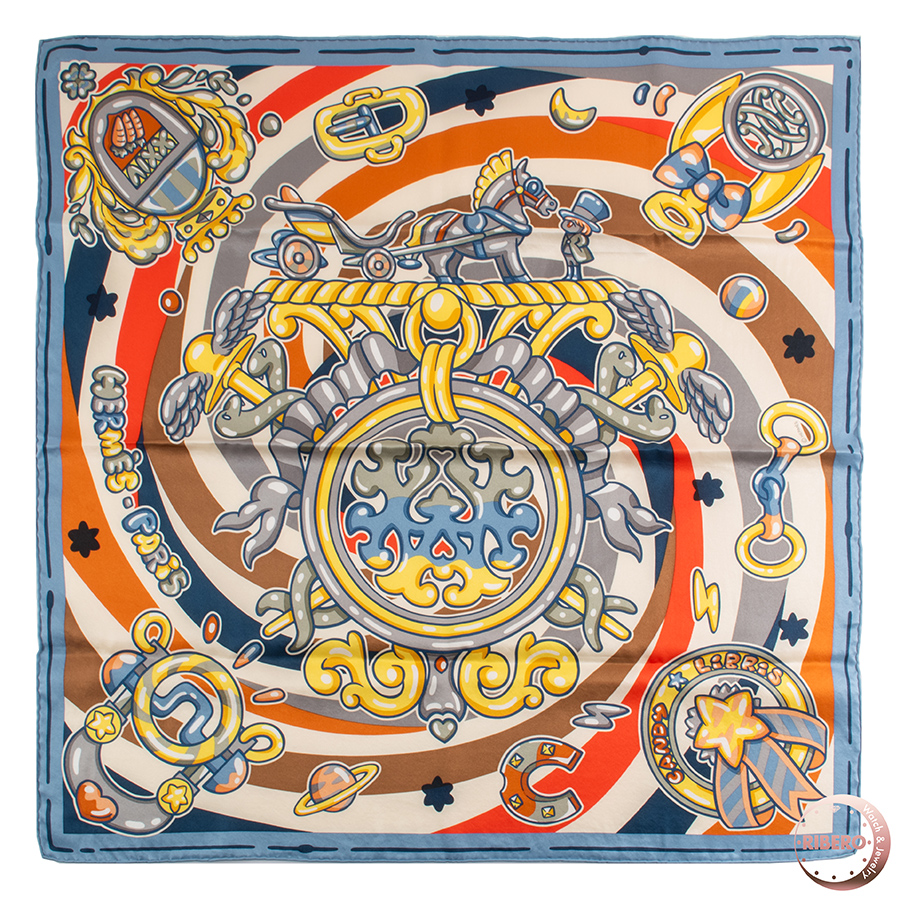 エルメス カレ70 Candy Libris キャンディー リブリス スカーフ
