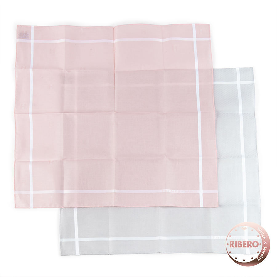 エルメス 《ジャカードH》/ ジャカード 《Hパッサン》　2枚セット ハンカチ