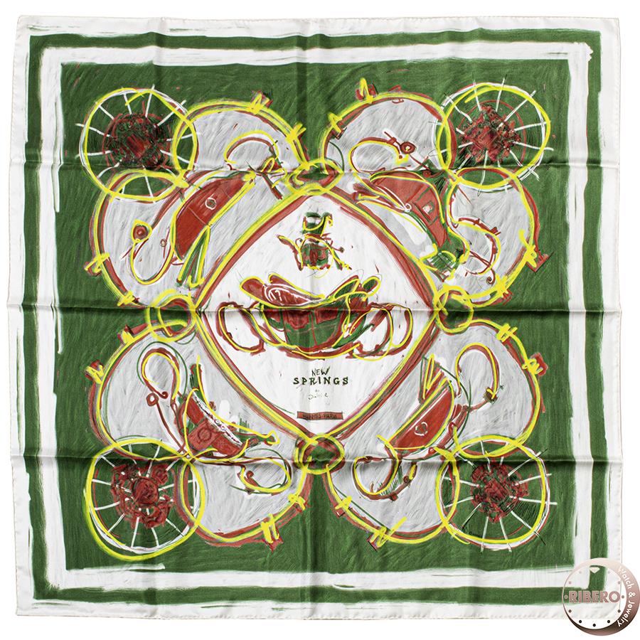 エルメス カレ90 New Springs スカーフ