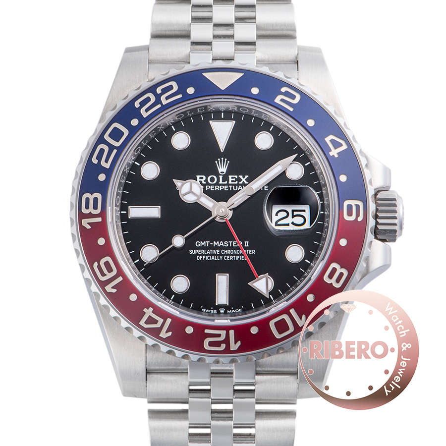 ロレックス GMTマスター2 126710BLRO MK2ベゼル
