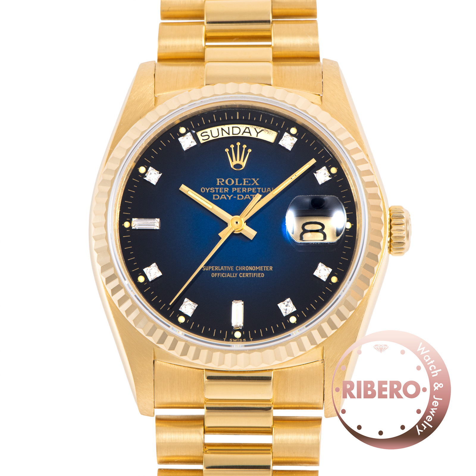 ロレックス デイデイト 18038A 1978年製 ブルーグラデーション10PD