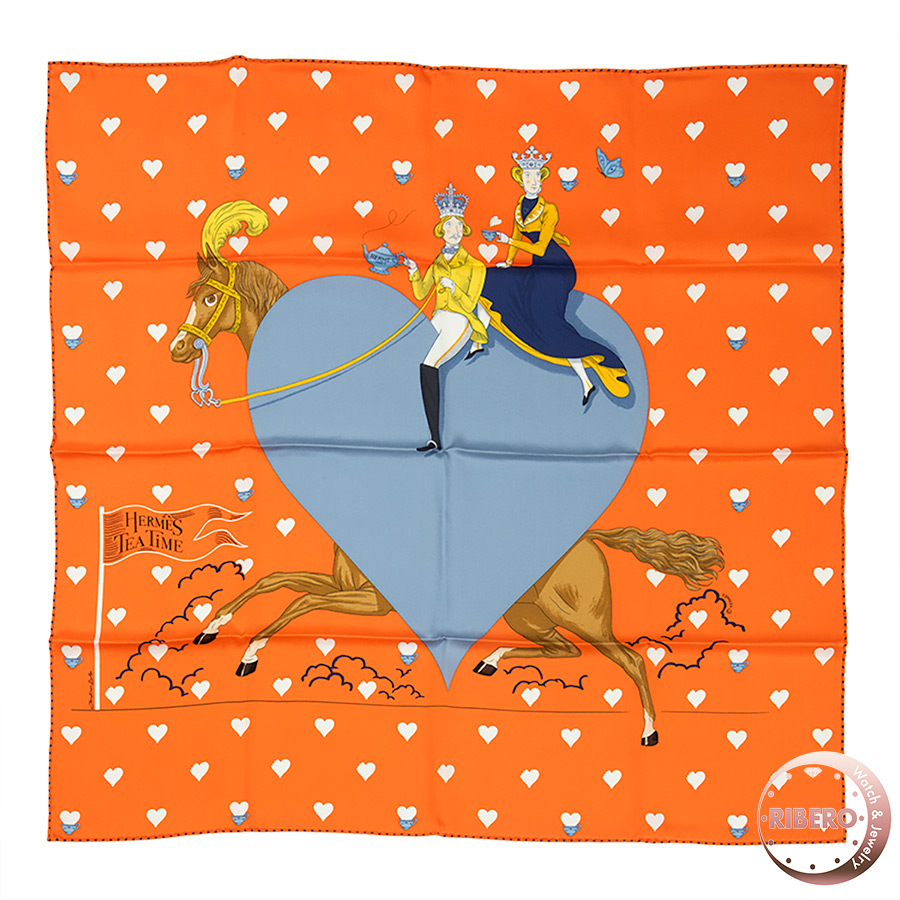 エルメス カレ70 Tea Time（ ティータイム） スカーフ