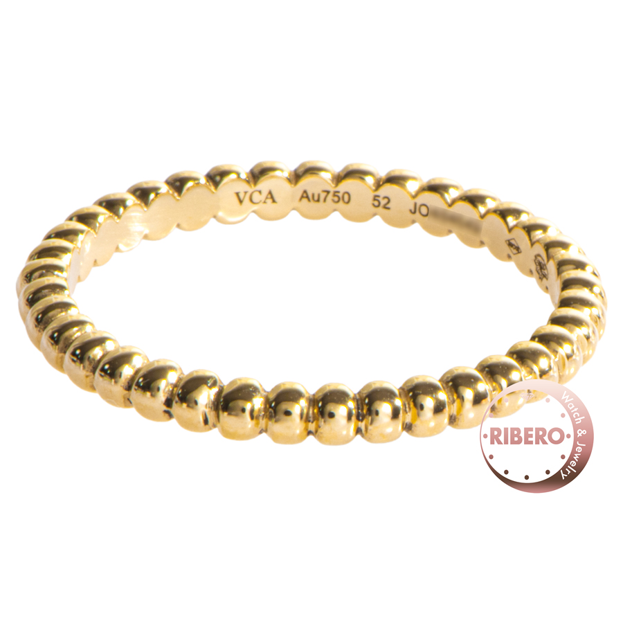 ヴァンクリーフ＆アーペル ペルレ ゴールドパール リング スモールモデル 12号