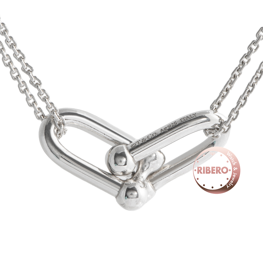 ティファニー ハードウェア ダブル リンク ペンダント