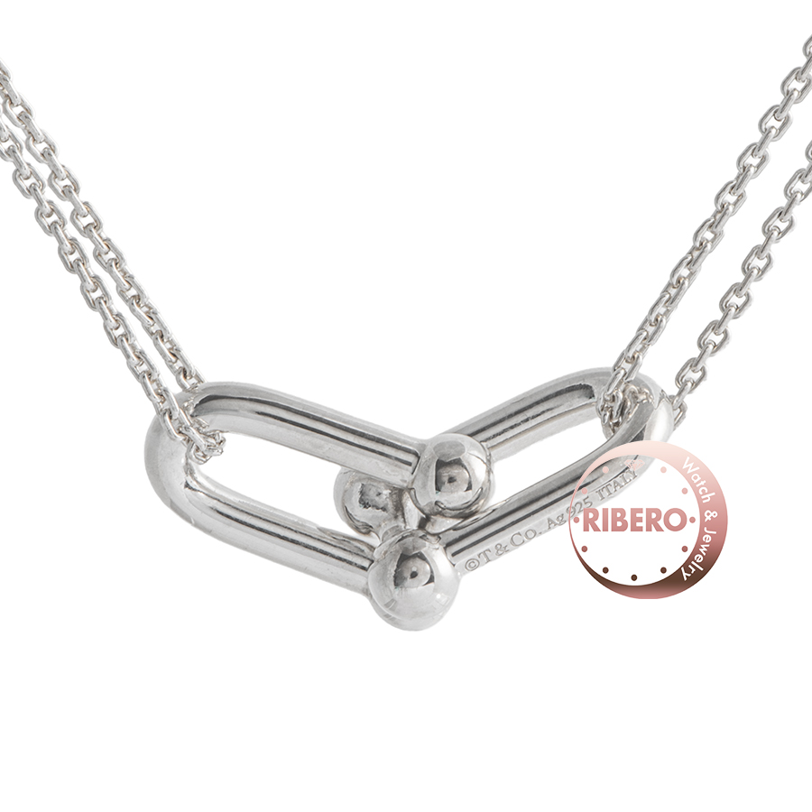 ティファニー ハードウェア ダブル リンク ペンダント