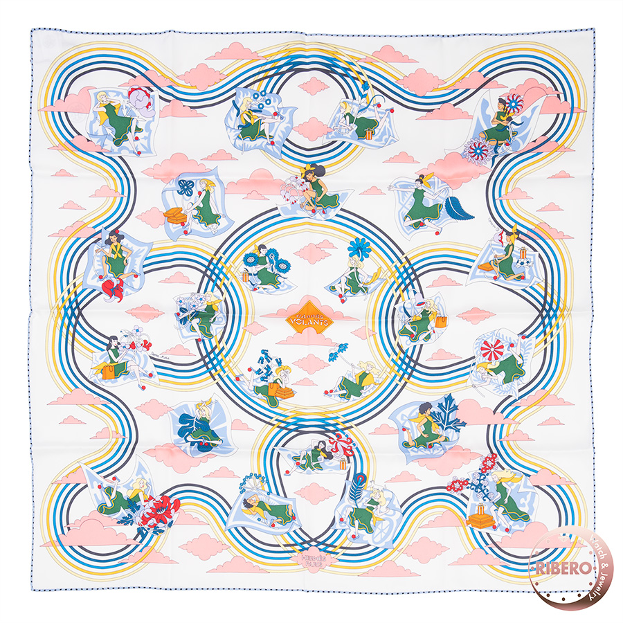 エルメス カレ70 Carres Volants 空飛ぶカレ スカーフ