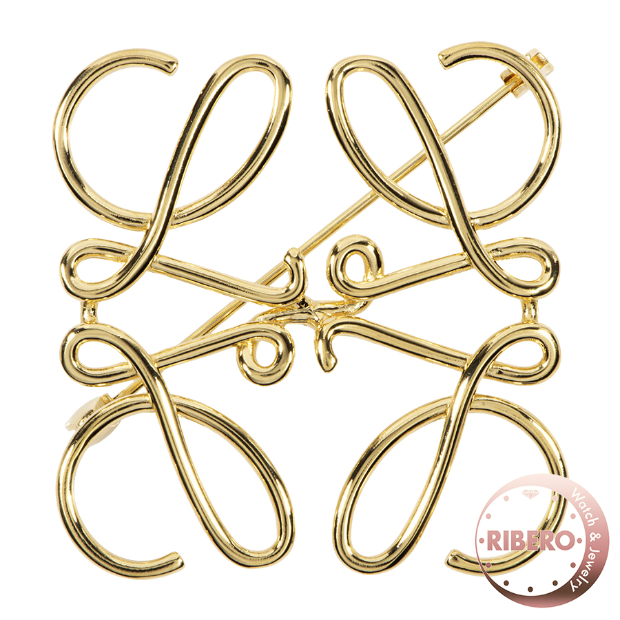 ロエベ アナグラム ブローチ