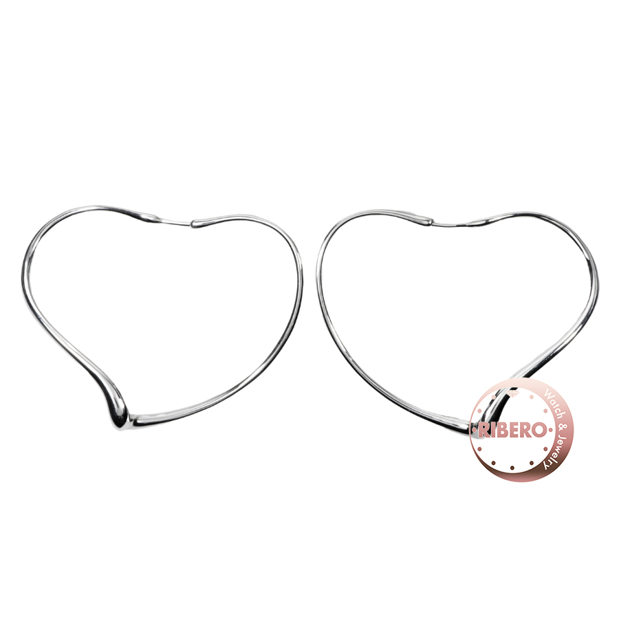 ティファニー オープンハート フープ ピアス