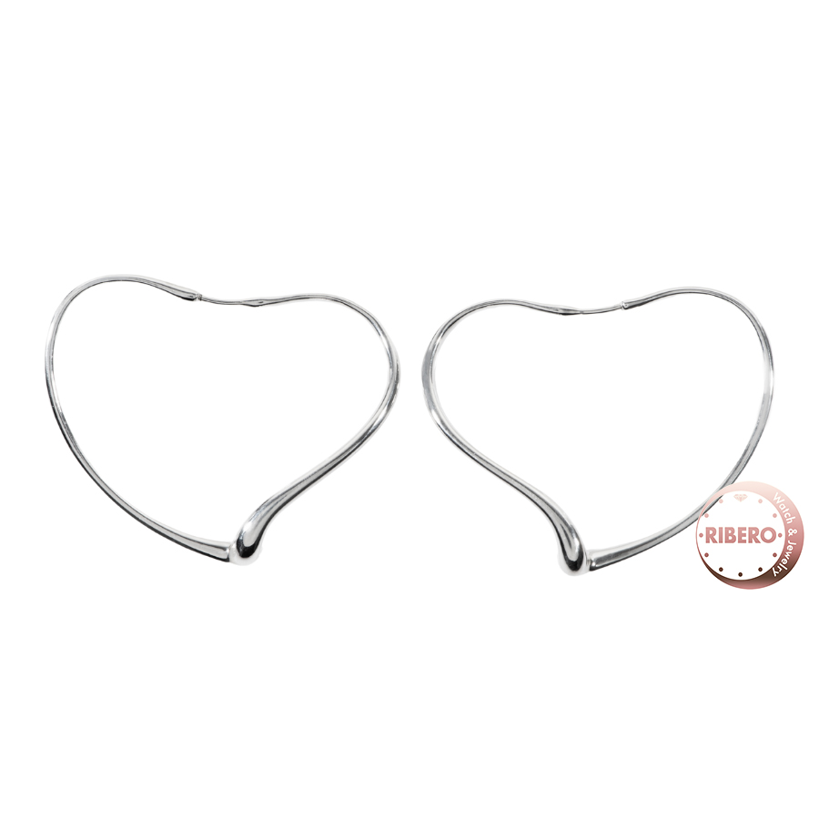 ティファニー オープンハート フープ ピアス