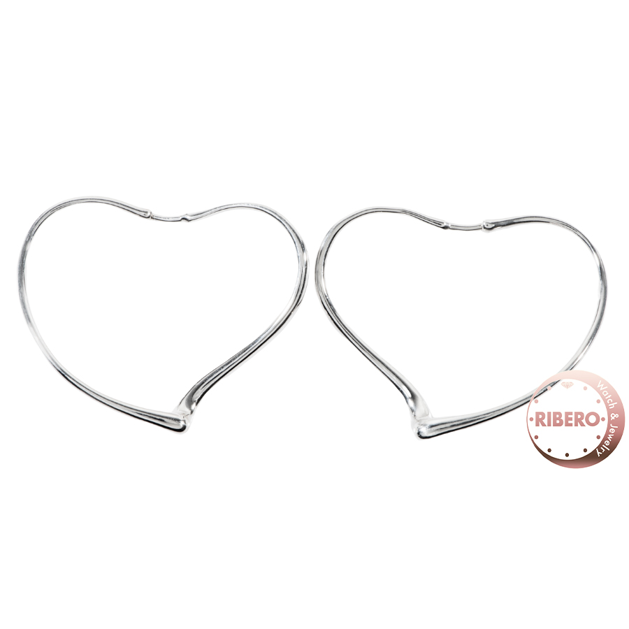 ティファニー オープンハート フープ ピアス