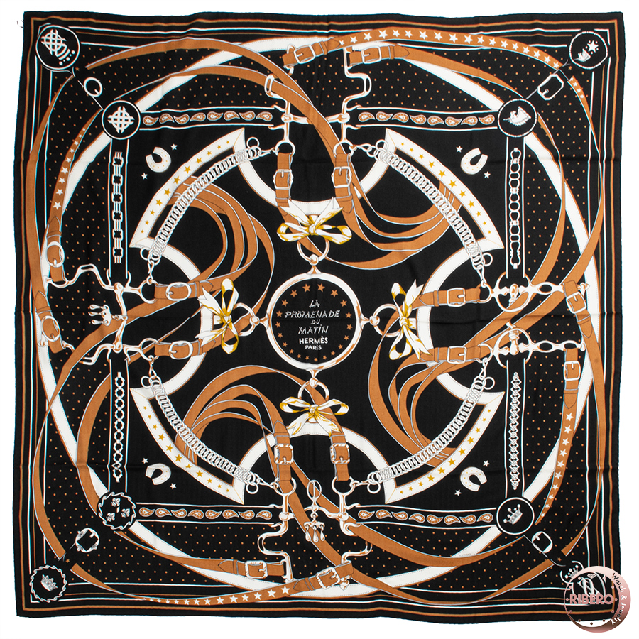 エルメス カレジェアン La Promenade du Matin 朝の散歩 スカーフ