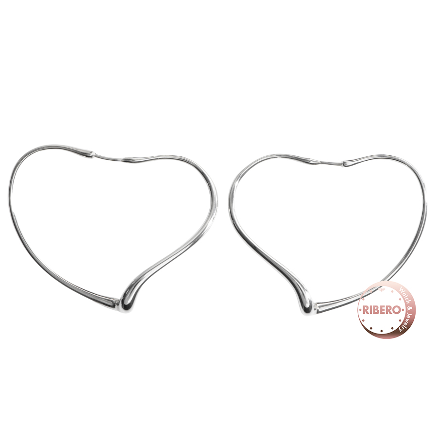 ティファニー オープンハート フープ ピアス