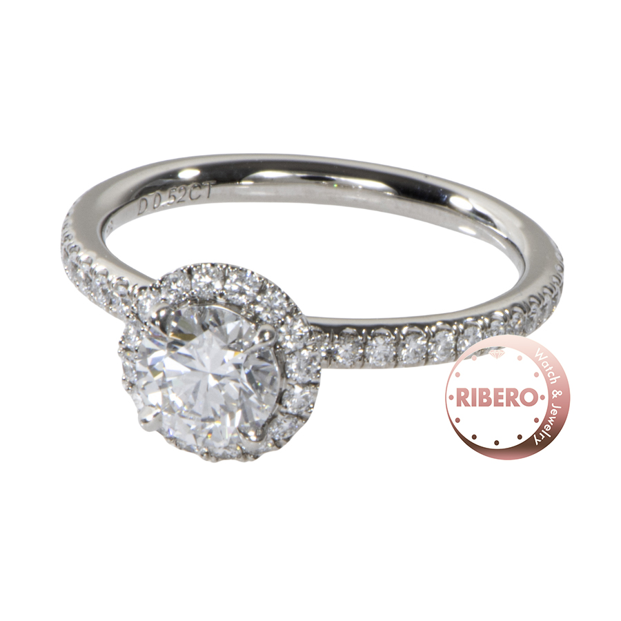 ハリーウィンストン ラウンドカット マイクロパヴェ リング 7号