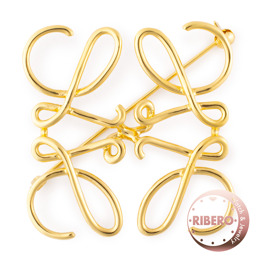 ロエベ アナグラム ブローチ