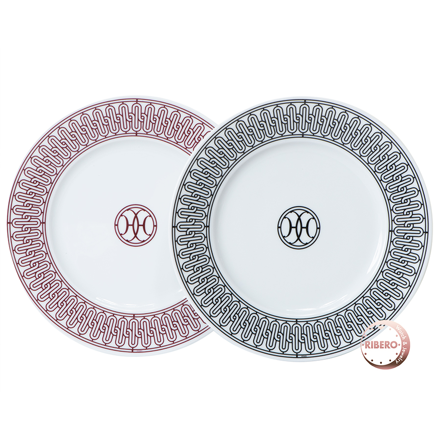 エルメス ラウンドプレート　H-DECO Hデコ アッシュデコ ペアセット