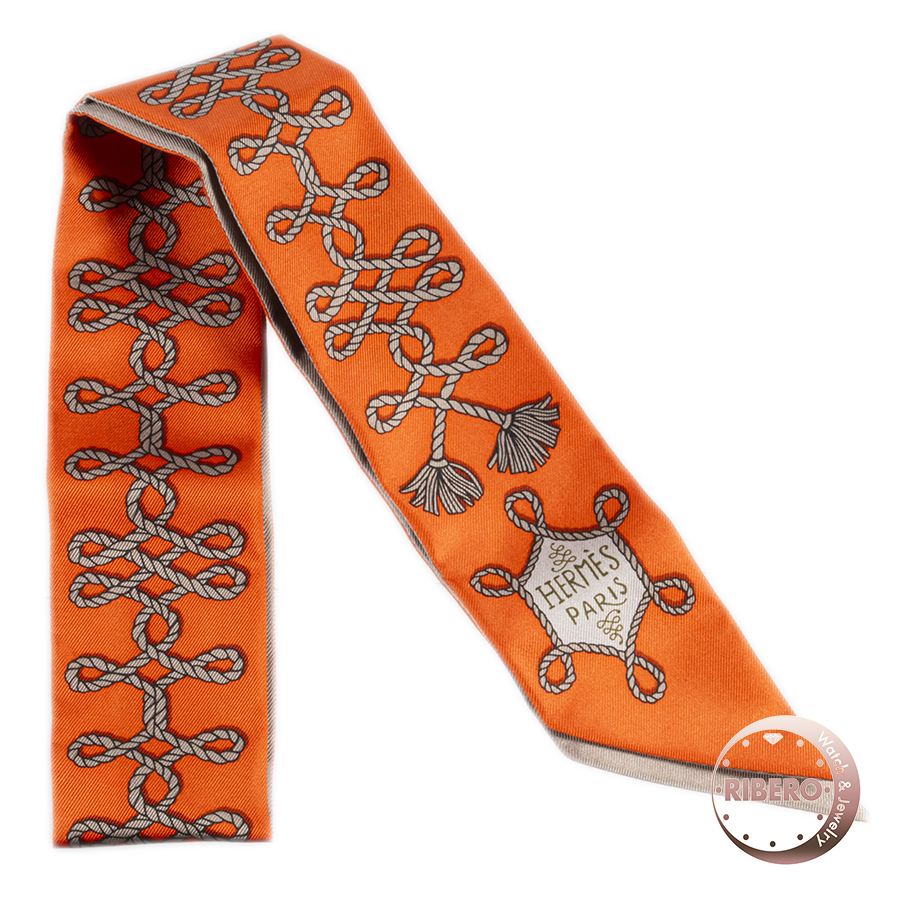 エルメス Galons et Brandebourgs 飾緒とブランデンブルク飾り ツイリー