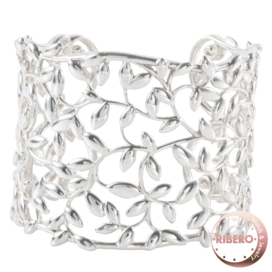 ティファニー オリーブリーフ カフ バングル