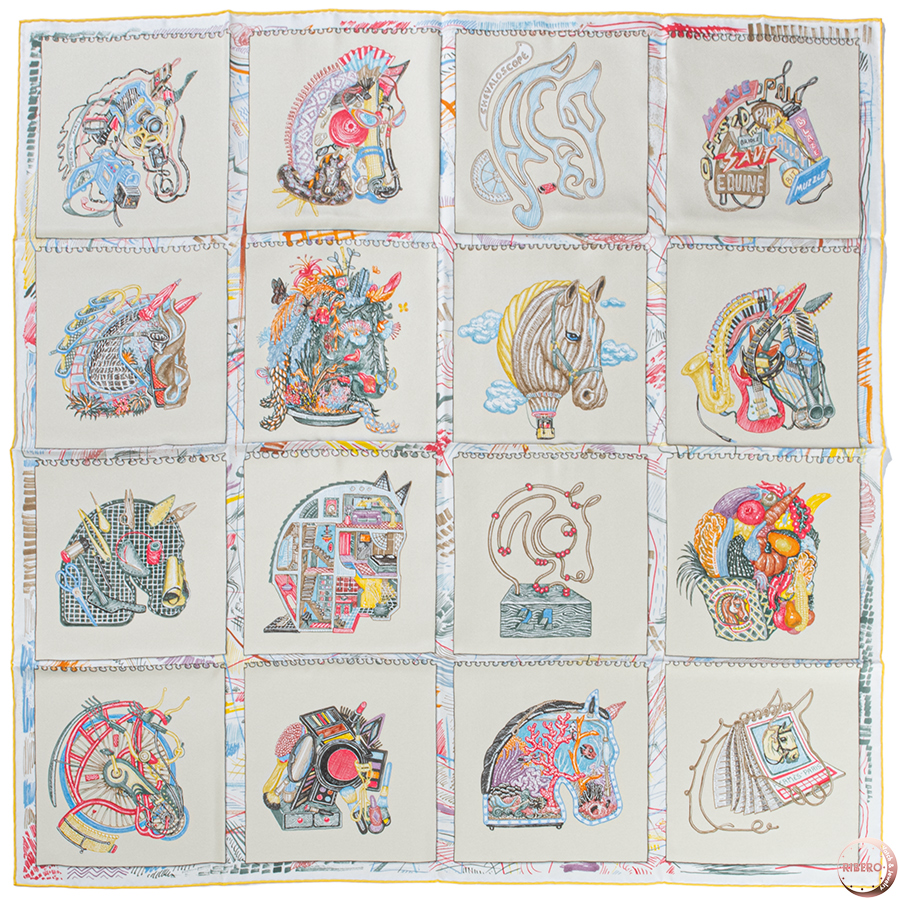 エルメス カレ90 Chevaloscope シュヴァルスコープ スカーフ