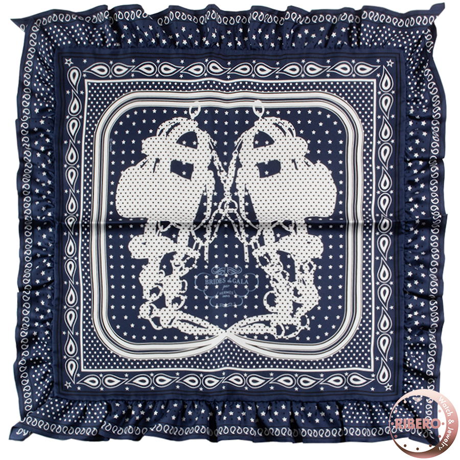 エルメス カレ70 Brides de Gala Bandana a Pois ブリッド・ドゥ・ガラ バンダナ ア ポア スカーフ