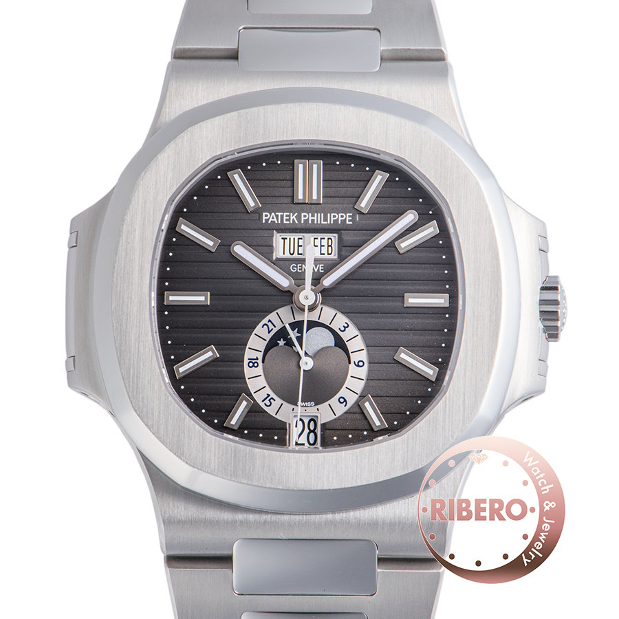 パテックフィリップ ノーチラス アニュアルカレンダー ムーンフェイズ 5726/1A-001