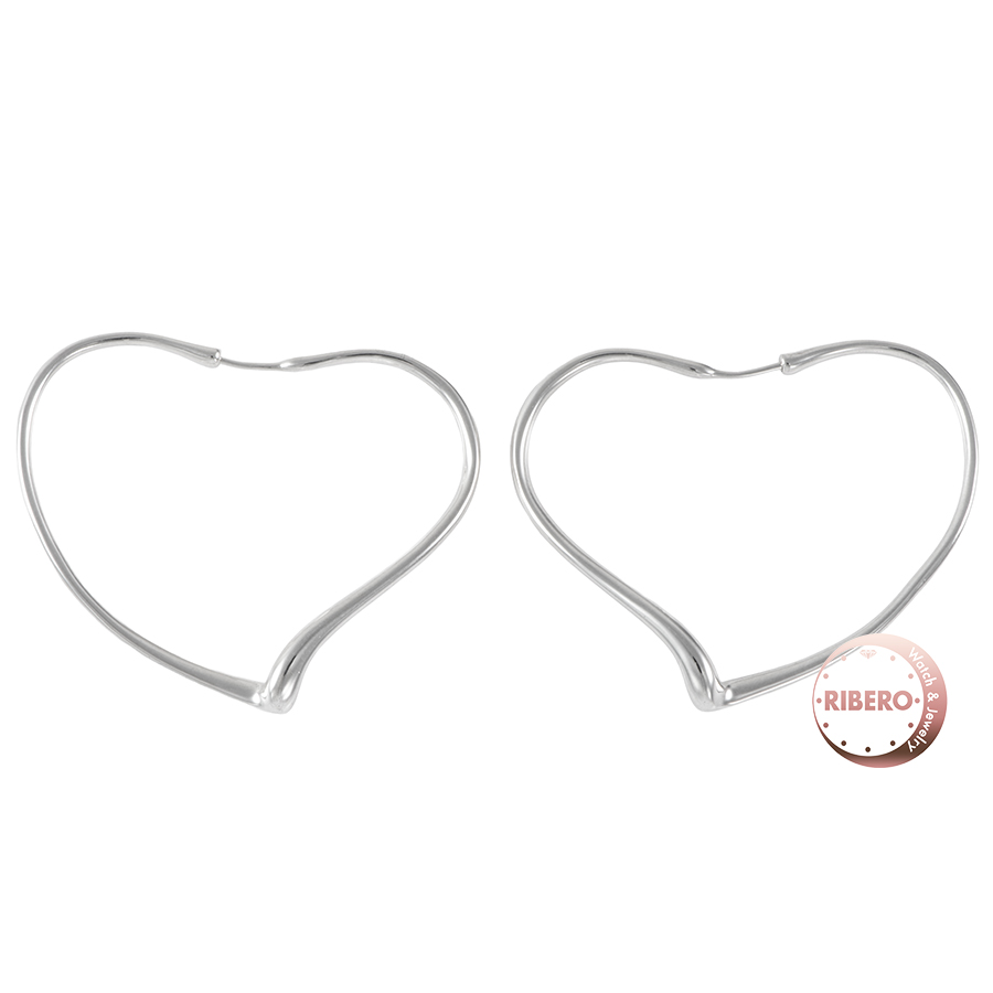 ティファニー オープンハート フープ ピアス