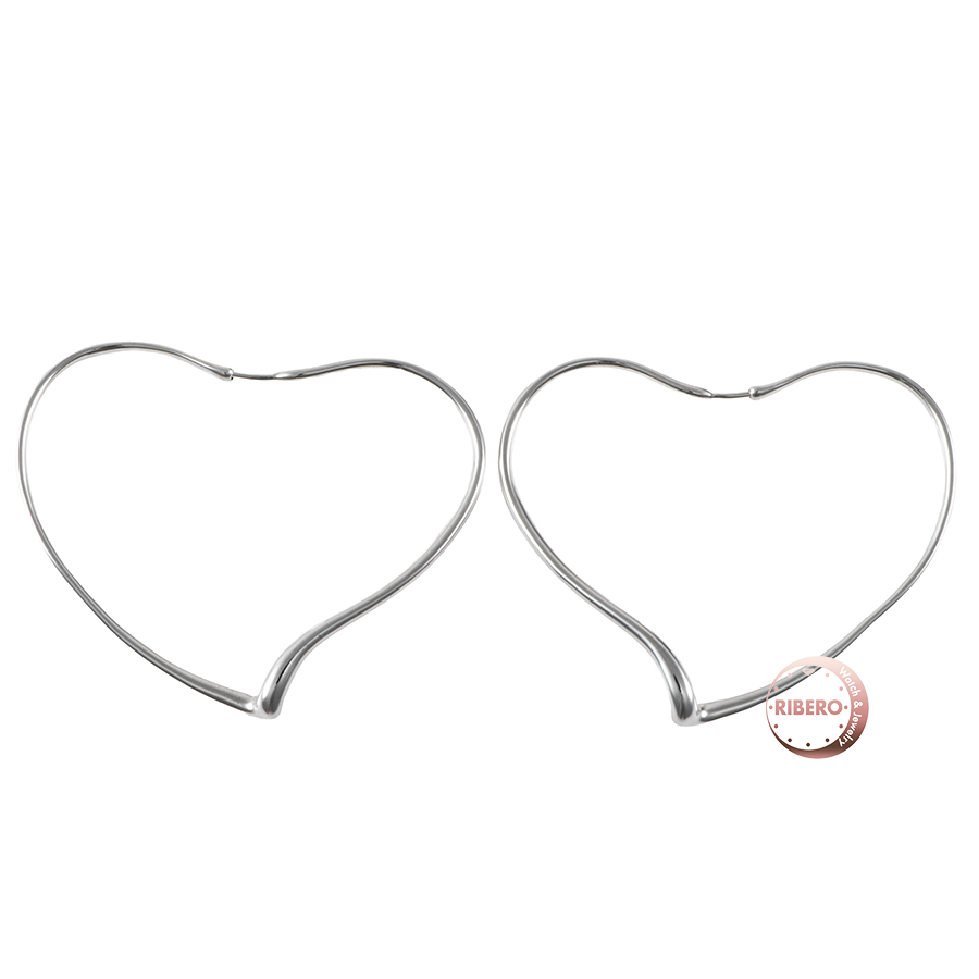 ティファニー オープンハート フープ ピアス