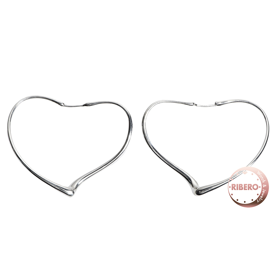 ティファニー オープンハート フープ ピアス