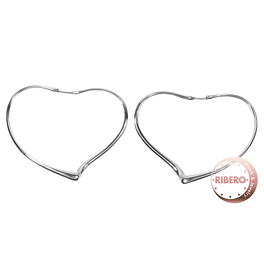 ティファニー オープンハート フープ ピアス