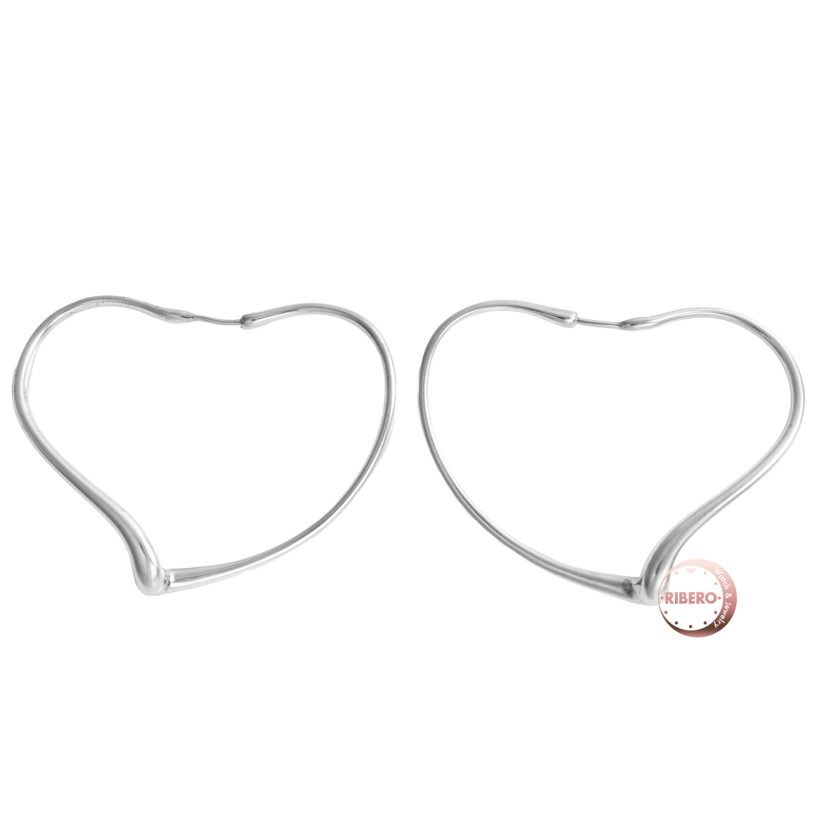 ティファニー オープンハート フープ ピアス