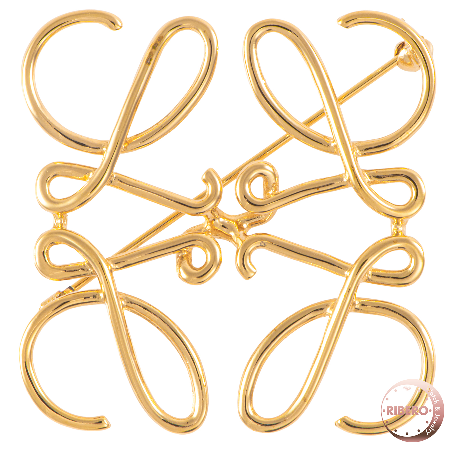 ロエベ アナグラム ブローチ