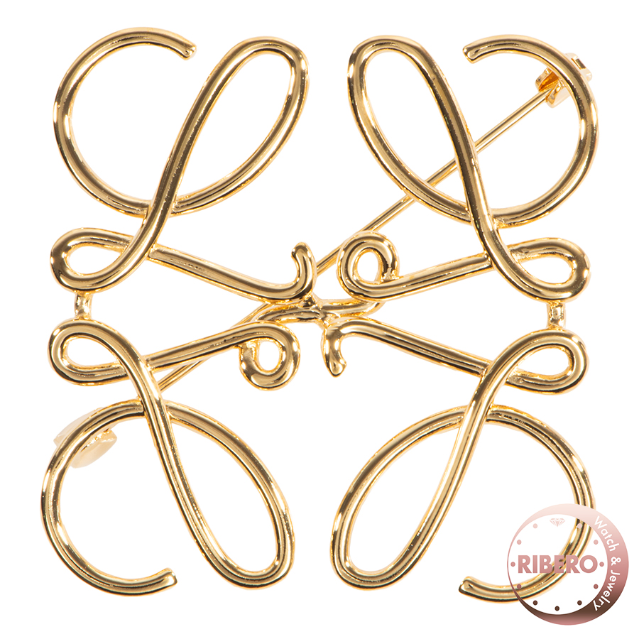 ロエベ アナグラム ブローチ