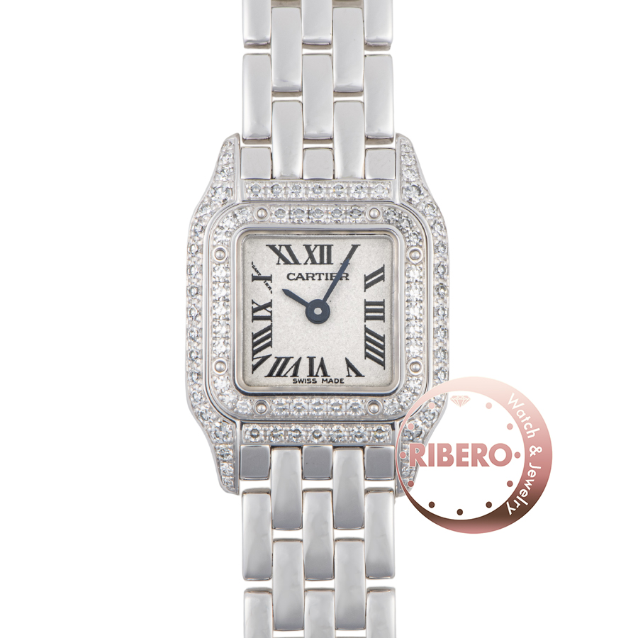カルティエ ミニパンテール WF3210F3 ベゼル2重ダイヤ