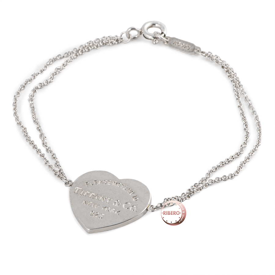 ティファニー リターン トゥ ティファニー ハートタグ ダブルチェーン ブレスレット