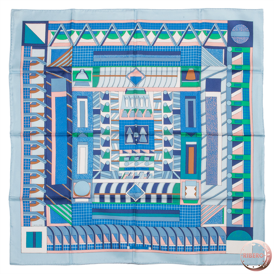 エルメス カレ90 A Garden of Shapes ガーデンオブシェイプ スカーフ