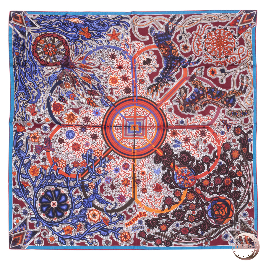 エルメス カレ90 L'Arbre du Vent(風の大樹) スカーフ