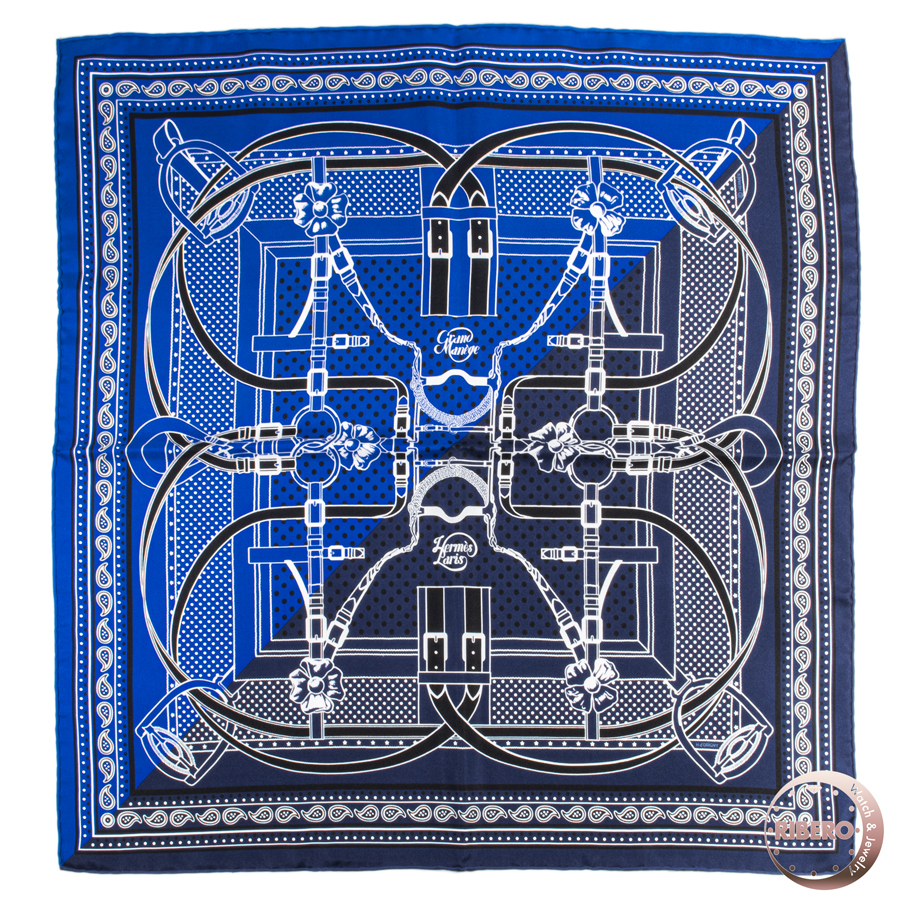 エルメス カレ55 Grand Manege Bandana グランマネージュ バンダナ 大調教術 スカーフ