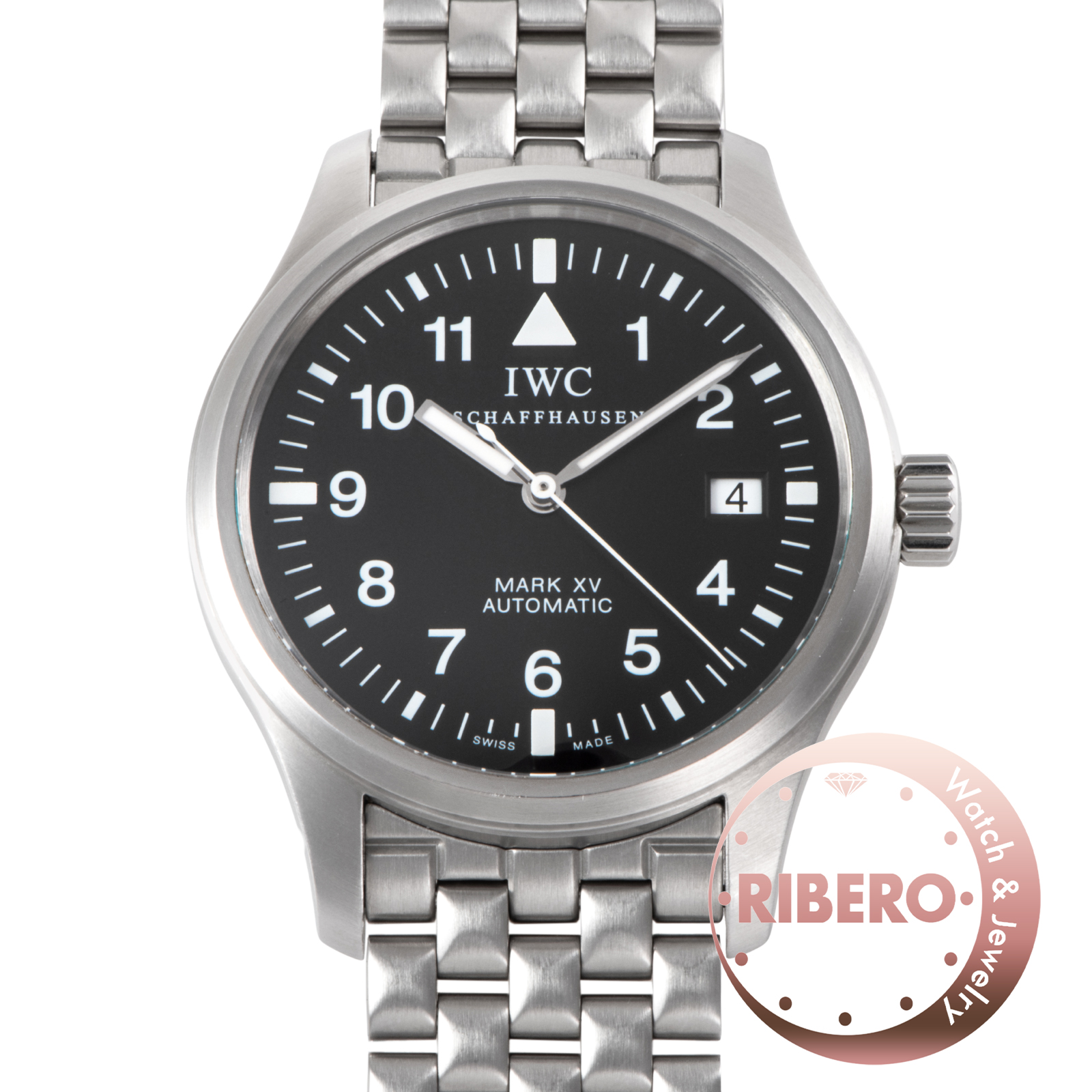 IWC パイロットウォッチ マーク15 IW325307 前期ブレスレット 魚リューズ